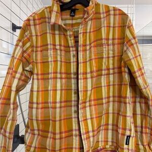 Cotopaxi heavyweight Yellow and Red Plaid Button-Up Shirt men’s large